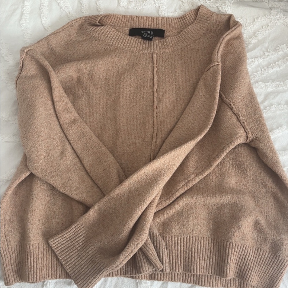 Forever 21 - Cropped Tan Sweater